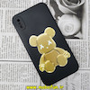 قاب گوشی iPhone X - iPhone XS آیفون سیلیکونی ژله ای طرح خرسی تدی TEDi محافظ لنز دار مشکی کد 381