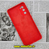 قاب گوشی Galaxy S20 FE سامسونگ سیلیکونی اورجینال سورا SORA پاک کنی درجه یک زیربسته محافظ لنز دار قرمز کد 327