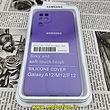 قاب گوشی Galaxy A12 - Galaxy M12 - Galaxy F12 سامسونگ سیلیکونی اورجینال سورا SORA پاک کنی درجه یک زیربسته محافظ لنز دار ارغوانی کد 898