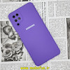 قاب گوشی Galaxy A12 - Galaxy M12 - Galaxy F12 سامسونگ سیلیکونی اورجینال سورا SORA پاک کنی درجه یک زیربسته محافظ لنز دار ارغوانی کد 898