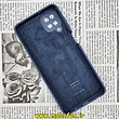 قاب گوشی Galaxy A12 - Galaxy M12 - Galaxy F12 سامسونگ سیلیکونی اورجینال سورا SORA پاک کنی درجه یک زیربسته محافظ لنز دار سرمه ای کد 899