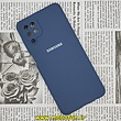 قاب گوشی Galaxy A12 - Galaxy M12 - Galaxy F12 سامسونگ سیلیکونی اورجینال سورا SORA پاک کنی درجه یک زیربسته محافظ لنز دار سرمه ای کد 899