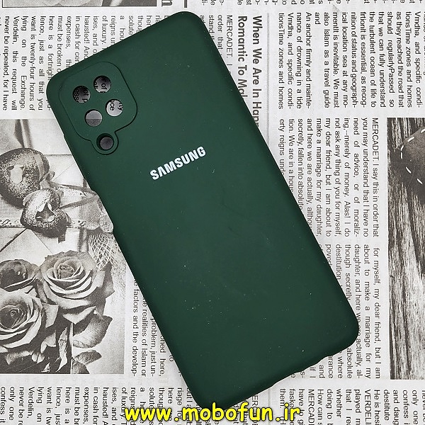 قاب گوشی Galaxy A12 - Galaxy M12 - Galaxy F12 سامسونگ سیلیکونی اورجینال سورا SORA پاک کنی درجه یک زیربسته محافظ لنز دار سبز یشمی کد 904
