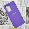 قاب گوشی Galaxy S21 Ultra سامسونگ سیلیکونی اورجینال سورا SORA پاک کنی درجه یک زیربسته ارغوانی کد 190