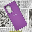 قاب گوشی Galaxy S21 Ultra سامسونگ سیلیکونی اورجینال سورا SORA پاک کنی درجه یک زیربسته بنفش کد 195