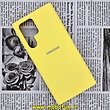 قاب گوشی Galaxy S22 Ultra سامسونگ سیلیکونی اورجینال سورا SORA پاک کنی درجه یک زیربسته زرد کد 117