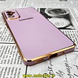 قاب گوشی Galaxy M52 5G سامسونگ طرح ژله ای مای کیس گلد لاین دور طلایی محافظ لنز دار یاسی کد 16