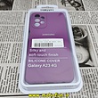 قاب گوشی Galaxy A23 4G سامسونگ سیلیکونی اورجینال سورا SORA پاک کنی درجه یک زیربسته محافظ لنز دار بنفش کد 231