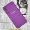 قاب گوشی Galaxy A30S - Galaxy A50S - Galaxy A50 سامسونگ سیلیکونی اورجینال سورا SORA پاک کنی درجه یک زیربسته محافظ لنز دار بنفش کد 705