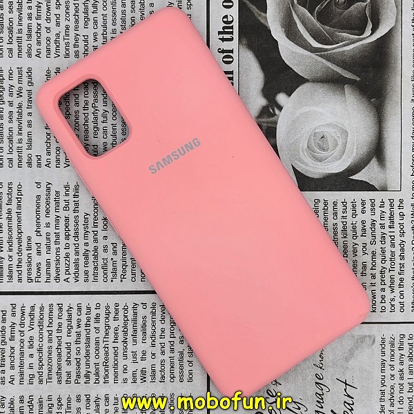 قاب گوشی Galaxy A51 سامسونگ سیلیکونی اورجینال سورا SORA پاک کنی درجه یک زیربسته گلبهی کد 624