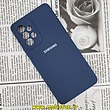 قاب گوشی Galaxy A53 5G سامسونگ سیلیکونی اورجینال سورا SORA پاک کنی درجه یک زیربسته محافظ لنز دار سرمه ای کد 324
