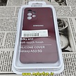 قاب گوشی Galaxy A53 5G سامسونگ سیلیکونی اورجینال سورا SORA پاک کنی درجه یک زیربسته محافظ لنز دار عنابی کد 326