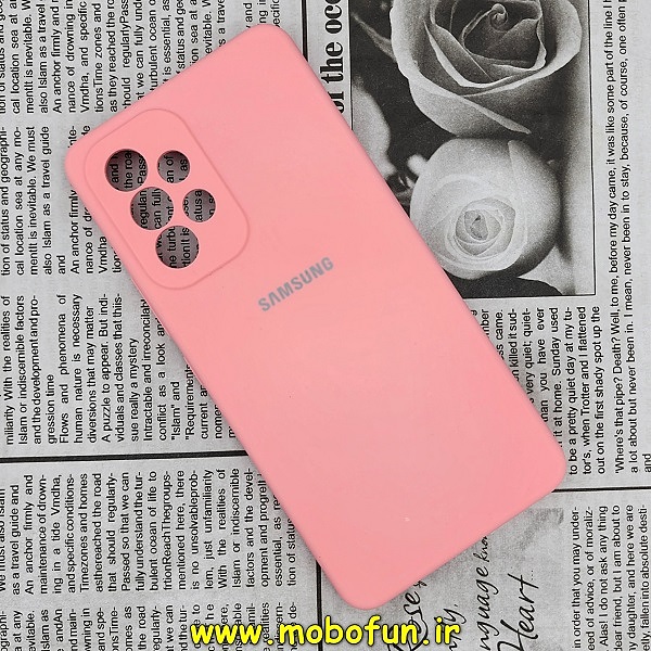 قاب گوشی Galaxy A53 5G سامسونگ سیلیکونی اورجینال سورا SORA پاک کنی درجه یک زیربسته محافظ لنز دار گلبهی کد 329