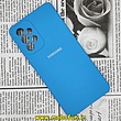 قاب گوشی Galaxy A73 5G سامسونگ سیلیکونی اورجینال سورا SORA پاک کنی درجه یک زیربسته محافظ لنز دار آبی کد 266