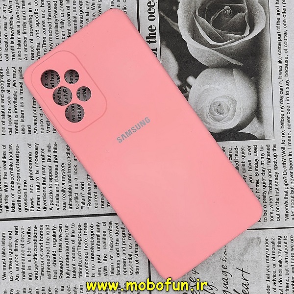 قاب گوشی Galaxy A73 5G سامسونگ سیلیکونی اورجینال سورا SORA پاک کنی درجه یک زیربسته محافظ لنز دار گلبهی کد 269