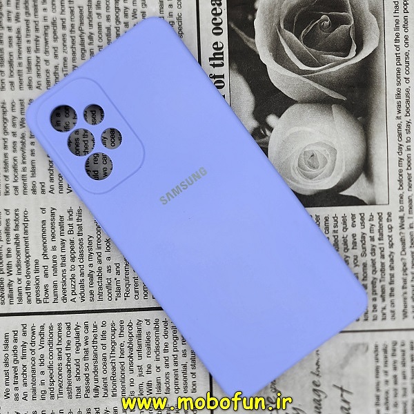 قاب گوشی Galaxy A73 5G سامسونگ سیلیکونی اورجینال سورا SORA پاک کنی درجه یک زیربسته محافظ لنز دار یاسی کد 270