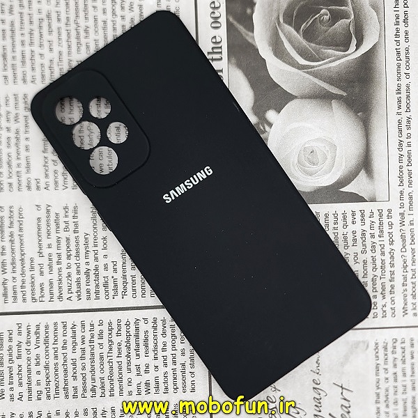 قاب گوشی Galaxy A73 5G سامسونگ سیلیکونی اورجینال سورا SORA پاک کنی درجه یک زیربسته محافظ لنز دار مشکی کد 271
