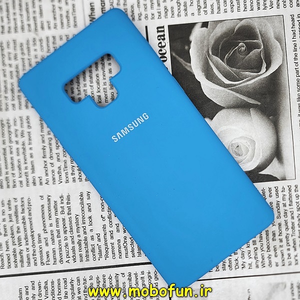 قاب گوشی Galaxy Note 9 سامسونگ سیلیکونی اورجینال سورا SORA پاک کنی درجه یک زیربسته آبی کد 98