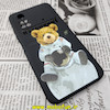 قاب گوشی Xiaomi Poco M4 Pro 4G شیائومی سیلیکونی ژله ای طرح خرسی تدی Tedi محافظ لنز دار مشکی کد 102