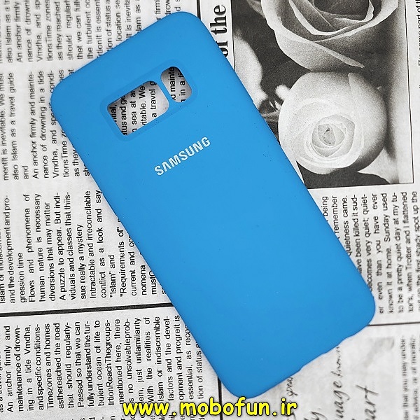 قاب گوشی Galaxy S8 سامسونگ سیلیکونی اورجینال سورا SORA پاک کنی درجه یک زیربسته آبی کد 67