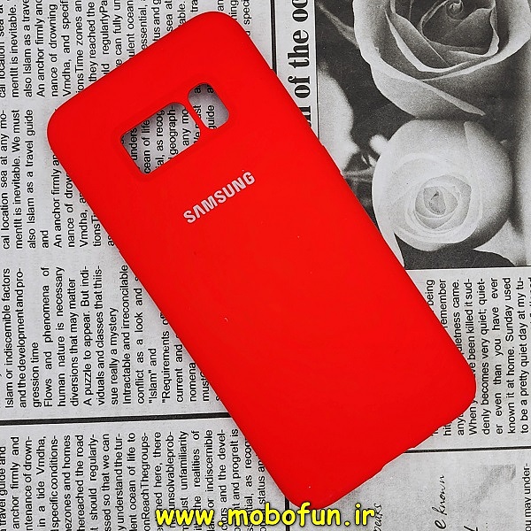 قاب گوشی Galaxy S8 سامسونگ سیلیکونی اورجینال سورا SORA پاک کنی درجه یک زیربسته قرمز کد 74