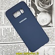 قاب گوشی Galaxy S8 سامسونگ سیلیکونی اورجینال سورا SORA پاک کنی درجه یک زیربسته سرمه ای کد 76