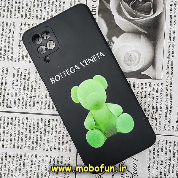 قاب گوشی Galaxy A12 - Galaxy M12 - Galaxy F12 سامسونگ سیلیکونی ژله ای طرح خرسی تدی Tedi مشکی کد 916