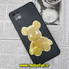 قاب گوشی Galaxy A12 - Galaxy M12 - Galaxy F12 سامسونگ سیلیکونی ژله ای طرح خرسی تدی Tedi مشکی کد 917