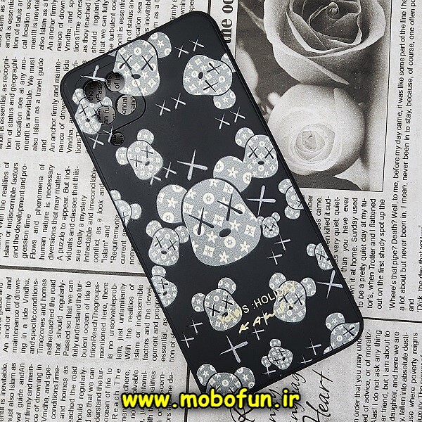 قاب گوشی Galaxy A12 - Galaxy M12 - Galaxy F12 سامسونگ سیلیکونی ژله ای طرح خرس رباتی مشکی کد 918