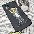 قاب گوشی Galaxy A13 4G سامسونگ سیلیکونی ژله ای طرح خرسی تدی Tedi مشکی کد 334