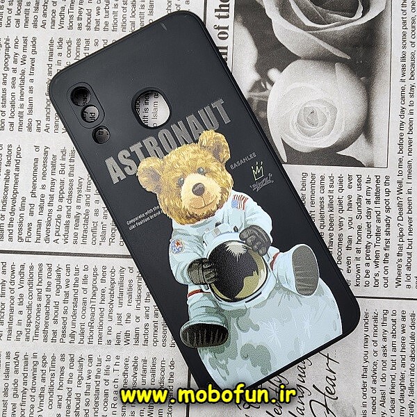 قاب گوشی Galaxy A20 - Galaxy A30 سامسونگ سیلیکونی ژله ای طرح خرسی تدی Tedi مشکی کد 379