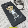 قاب گوشی Redmi 10C - Poco C40 شیائومی سیلیکونی ژله ای محافظ لنز دار طرح خرسی تدی Tedi مشکی کد 118