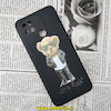 قاب گوشی Redmi 10C - Poco C40 شیائومی سیلیکونی ژله ای محافظ لنز دار طرح خرسی تدی Tedi مشکی کد 118