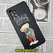 قاب گوشی Galaxy A32 4G سامسونگ سیلیکونی ژله ای محافظ لنز دار طرح خرسی تدی Tedi مشکی کد 551