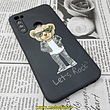 قاب گوشی Redmi Note 8 - Redmi Note 8 2021 شیائومی سیلیکونی ژله ای طرح خرسی تدی Tedi محافظ لنز دار مشکی کد 634