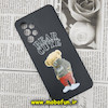 قاب گوشی Galaxy A33 5G سامسونگ سیلیکونی ژله ای محافظ لنز دار طرح خرسی تدی Tedi مشکی کد 271