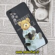 قاب گوشی Galaxy A33 5G سامسونگ سیلیکونی ژله ای محافظ لنز دار طرح خرسی تدی Tedi مشکی کد 272