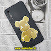 قاب گوشی Galaxy A30S - Galaxy A50S - Galaxy A50 سامسونگ سیلیکونی ژله ای محافظ لنز دار طرح خرسی تدی Tedi مشکی کد 728