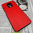 قاب گوشی Redmi Note 9s - Redmi Note 9 Pro شیائومی اورجینال دادوو 2023 طرح هارد HARD چرمی محافظ لنز دار قرمز کد 671