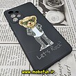 قاب گوشی Galaxy A53 5G سامسونگ سیلیکونی ژله ای محافظ لنز دار طرح خرسی تدی Tedi مشکی کد 333
