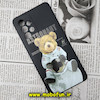 قاب گوشی Galaxy A53 5G سامسونگ سیلیکونی ژله ای محافظ لنز دار طرح خرسی تدی Tedi مشکی کد 336