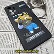 قاب گوشی Galaxy A53 5G سامسونگ سیلیکونی ژله ای محافظ لنز دار طرح خرسی تدی Tedi مشکی کد 339