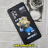 قاب گوشی Galaxy A53 5G سامسونگ سیلیکونی ژله ای محافظ لنز دار طرح خرسی تدی Tedi مشکی کد 339