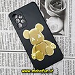 قاب گوشی Galaxy A73 5G سامسونگ سیلیکونی ژله ای محافظ لنز دار طرح خرسی تدی Tedi مشکی کد 287