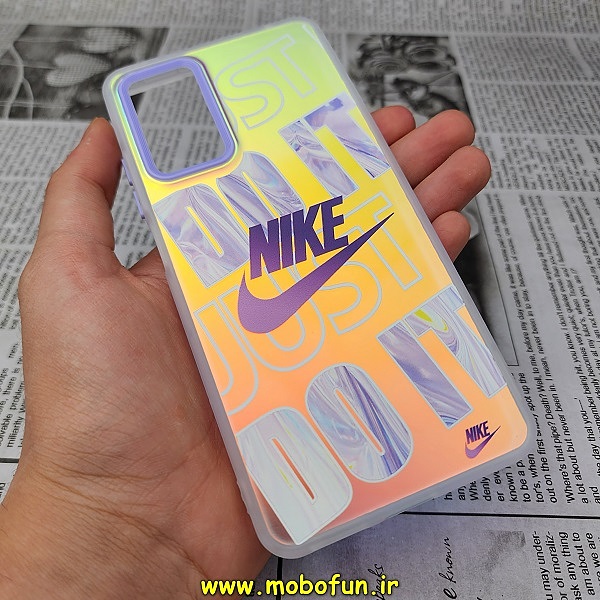 قاب گوشی Xiaomi Redmi Note 11 Pro 4G Global - Redmi Note 11 Pro 5G Global شیائومی طرح ضدضربه هولوگرامی لنز رنگی هفت رنگ نایکی NIKE کد 257