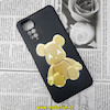 قاب گوشی Redmi Note 11 4G - Redmi Note 11S شیائومی سیلیکونی ژله ای محافظ لنز دار طرح خرسی تدی Tedi مشکی کد 405