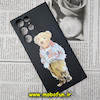 قاب گوشی Galaxy S22 Ultra سامسونگ سیلیکونی ژله ای طرح خرسی تدی Tedi مشکی کد 127