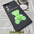 قاب گوشی Galaxy S22 Ultra سامسونگ سیلیکونی ژله ای طرح خرسی تدی Tedi مشکی کد 132
