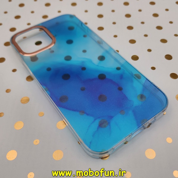 قاب گوشی iPhone 12 - iPhone 12 Pro آیفون آبرنگی اکلیلی طلقی شیشه ای اورجینال DIKEX شفاف کد 686