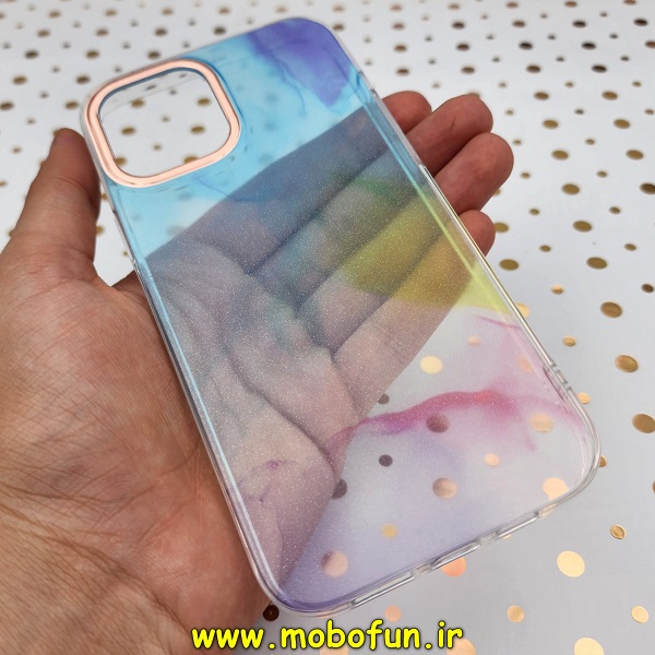 قاب گوشی iPhone 12 Pro Max آیفون آبرنگی اکلیلی طلقی شیشه ای اورجینال DIKEX شفاف کد 473